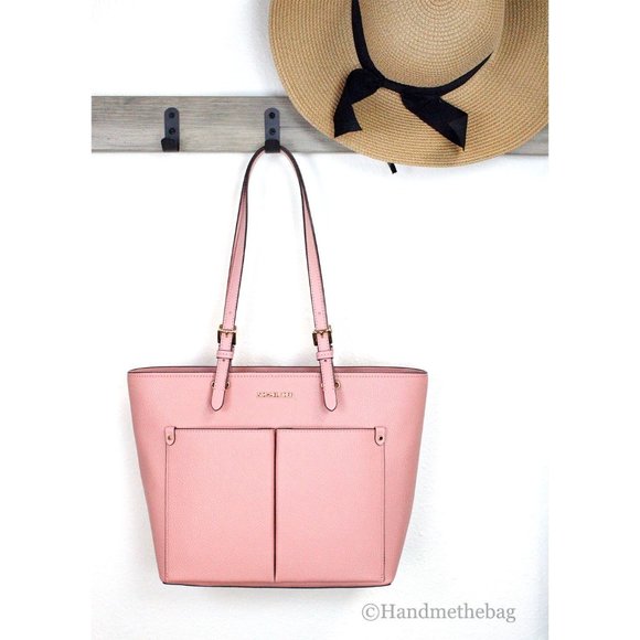 Michael Kors Handbags - NEW Michael Kors Jet Set Primrose Vegan Leather Double Pocket Tote Shoulder